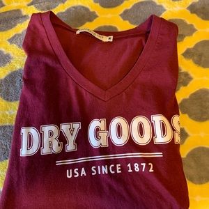 dry goods maroon T-shirt
